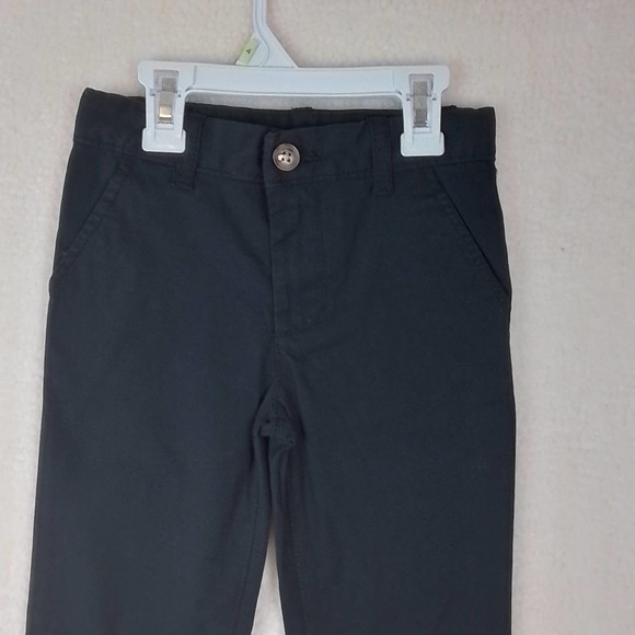 Carter's Kid Cotton Slim Fit Khaki Pants Boy's Size 4 in Black - Picture 5 of 11
